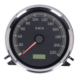 FL speedometer, 95-03 face, black. Electronic drive 99-03 Softail (excl. FXSTD Deuce) 95-03 FLHR (NU)