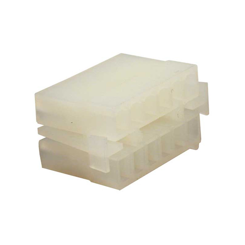 NAMZ, AMP/TE connector. White, plug, 12-pins 