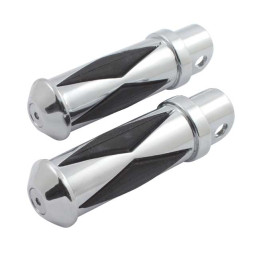 Tălpi de picior Diamond - diametru mare, cromate
