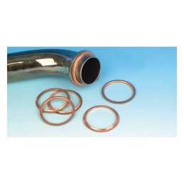 James, round copper exhaust gaskets (10) 66-84 Shovel (NU)