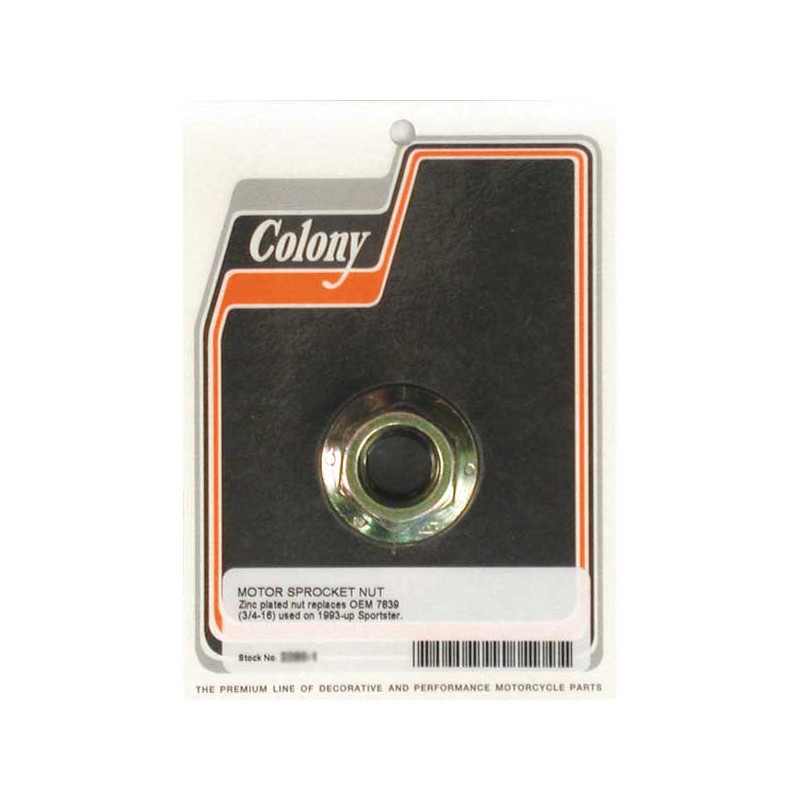 Colony, motor sprocket nut 93-22 XL (excl. 08-12 XR1200) (NU)