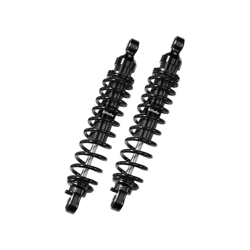  Bitubo, WME dual shock absorber set. Black. 321mm 07-11 VRSCDX V-ROD Night Rod Special 07-16 VRSCDXA V-ROD N.R. Special ABS