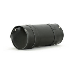 Rzemieślniczy etui narzędziowe 4L z prawdziwej skóry marki Longride. Gładki czarny - uniwersalny