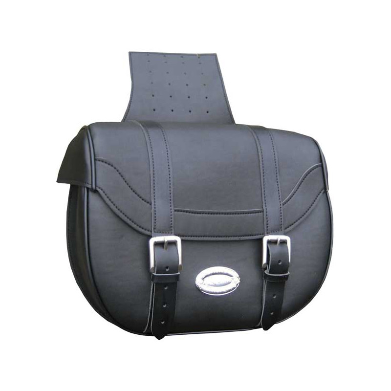 Sakwy motocyklowe Longride, uniwersalne. CIL2037. Czarny gładki.