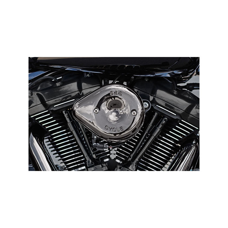 S&S, Zestaw filtrów powietrza Stealth Mini-Teardrop. Chrom lawowy 18-23 Softail 17-23 Touring (z wyłączeniem 2023 FLHXSE FLTRXSE