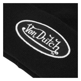 Шапка Von Dutch с лого черна