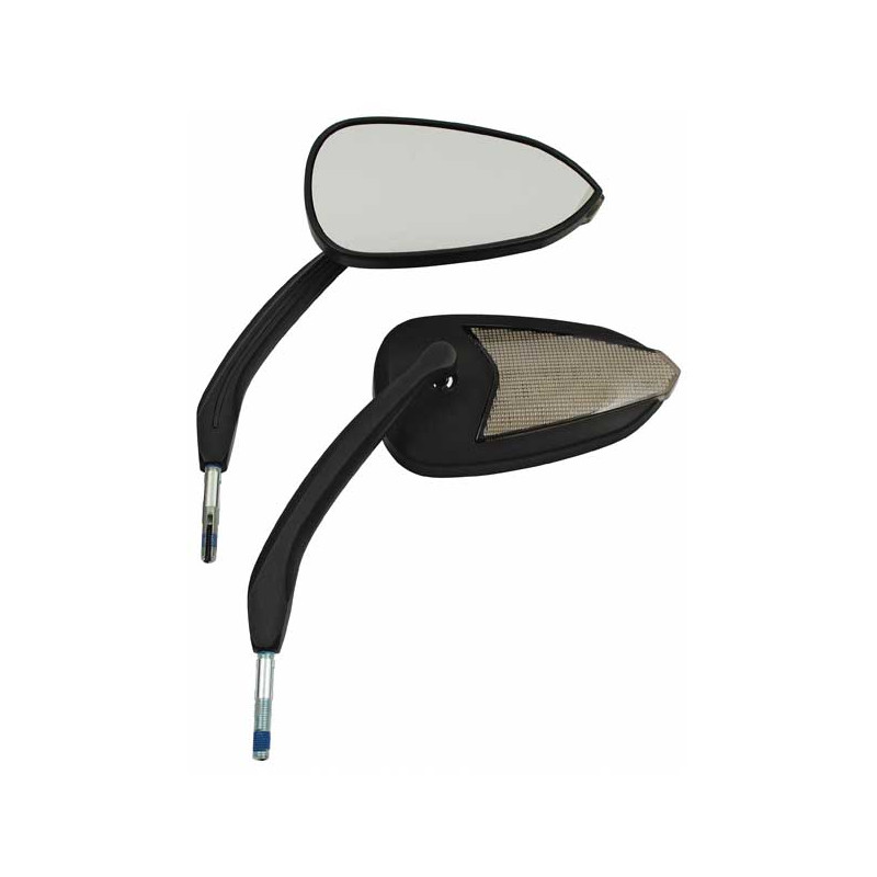 Fury, LED turn signal mirror set. Black 