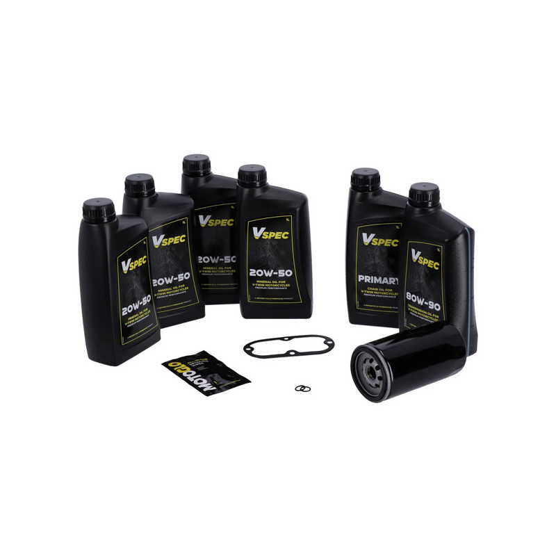 MCS, Big Oil service kit. Mineral. Black filter 91-98 Dyna (NU)