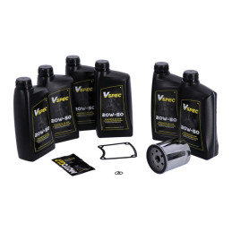 MCS, Big Oil service kit. Full synthetic. Chrome filter 86-98 FLT/Touring (NU)