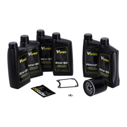 MCS, Big Oil service kit. Mineral. Black filter 99-06 FLT/Touring (NU)