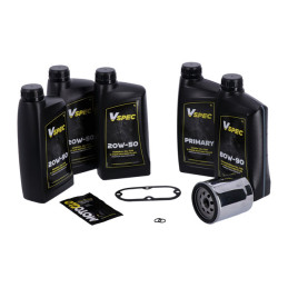 MCS, Big Oil service kit. Mineral. Chrome filter 99-06 Softail 99-05 Dyna (NU)