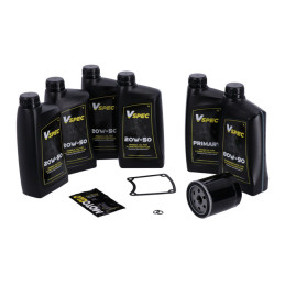 MCS, Big Oil service kit. Mineral. Black filter 86-98 FLT/Touring (NU)