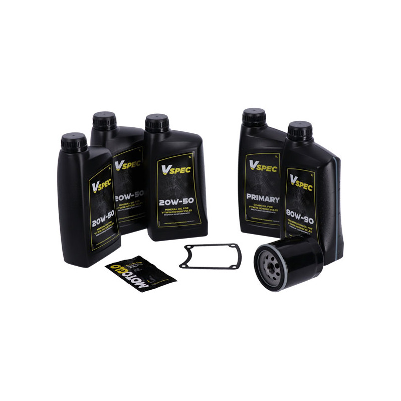 MCS, Big Oil service kit. Mineral. Black filter 87-94 FXR models (NU)