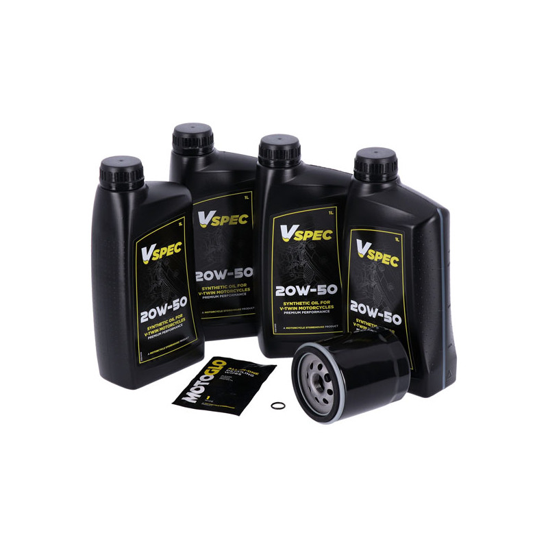 MCS, engine oil service kit. 20W50 Synthetic 99-16 Touring 09-16 Trike (NU)