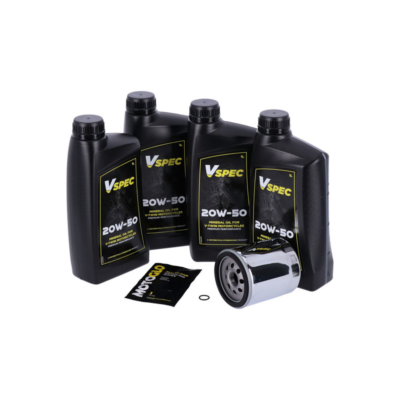 MCS, engine oil service kit. 20W50 Mineral 99-16 Touring 09-16 Trike (NU)