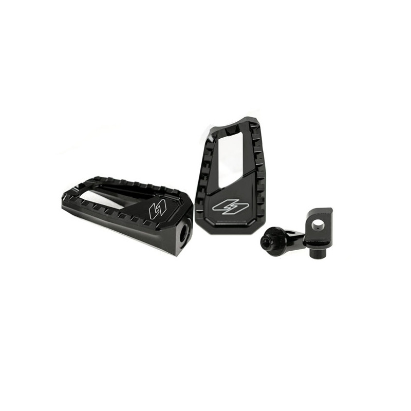 Kraus, Apex Edge footpeg set. Black All H-D with traditional male mount (excl. rider/passenger on: 18-23 Softails 20-21 Livewire