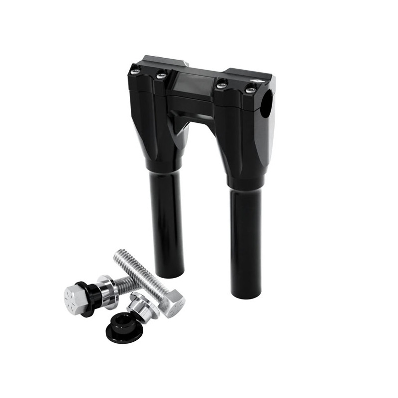 Wysokościowy zestaw podnoszenia kierownicy Kraus. Zacisk 25mm, podniesienie o 200mm. Czarny 84-23 H-D (z wyłączeniem 2023 CVO Ro