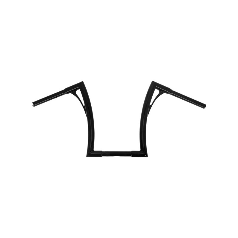 Kodlin, Kierownica 1-1/4" Flow. Wysoka, bez usztywnienia. Czarna 08-23 FLHR Road King FLTR Road Glide. (z wyłączeniem innych mod