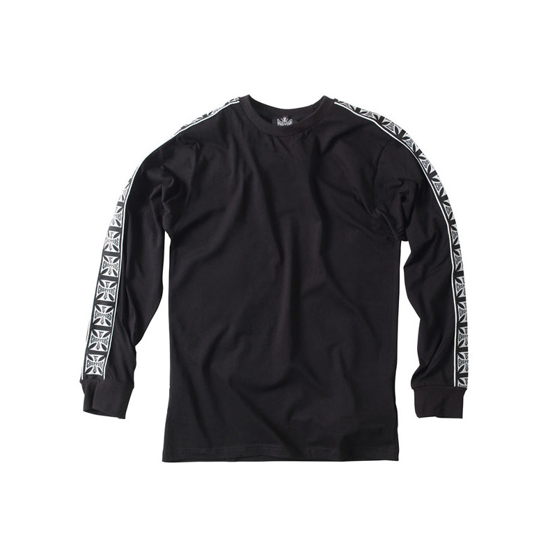 Bluza długi rękaw z nadrukiem WCC czarna XL