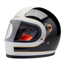 Cască Biltwell Gringo S alb/negru gloss