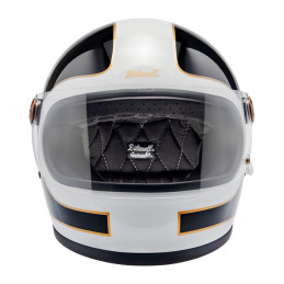 Cască Biltwell Gringo S alb/negru gloss