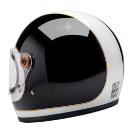 Cască Biltwell Gringo S alb/negru gloss