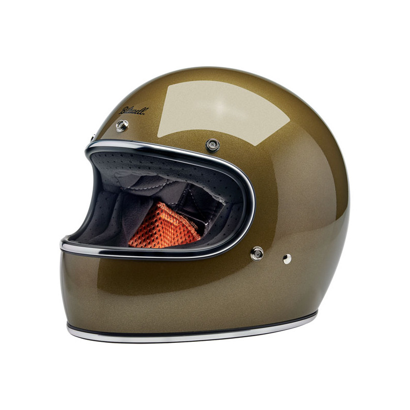 Kask Biltwell Gringo brzydki złoty metaliczny M