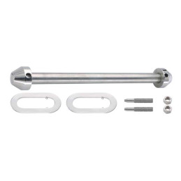Hells Kitchen Choppers, stainless wheel axle kit. 25.6cm 84-99 Softail (NU)