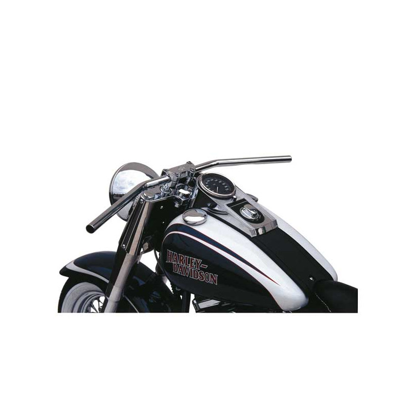 TRW 1" Dragbar medium long handlebar chrome ABE 82-21 H-D (excl. 08-21 e-throttle and 88-11 Springers) with 1" I.D. risers
