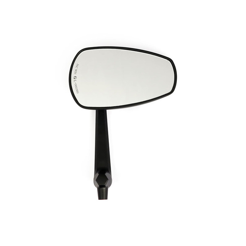 Slipstream mirror set. straight stem, black 