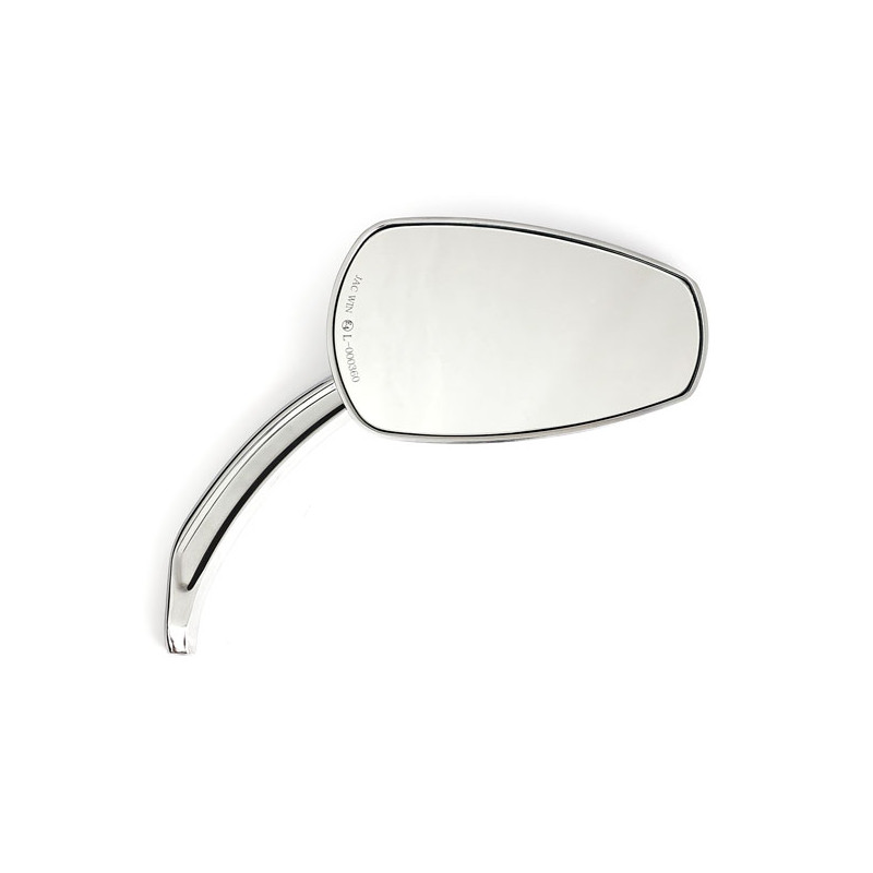Zestaw lusterka Slipstream. Zakrzywiony wspornik, chrom UNIWERSALNY