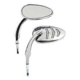 LED billet turn signal mirror set. Chrome 