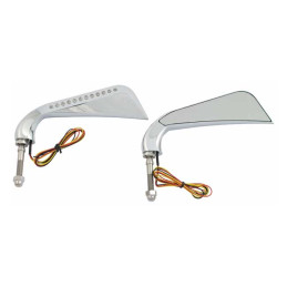 Set oglinzi cu semnalizare LED, cromat