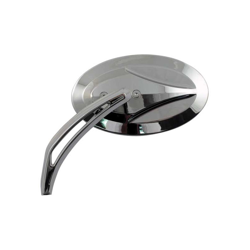 Zestaw lusterko o kształcie owalnym Vithar. Kolor chromowany