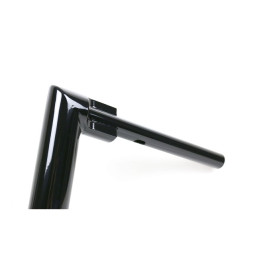 Kodlin, 2" Str8Up handlebar medium 28 cm. Black 18-23 M8 Fat Boy with custom risers with 1-1/4" riser clamp area & hydraulic clu