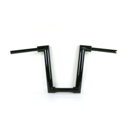 Kodlin, 2" Str8Up handlebar tall 38 cm high. Black 18-23 M8 Softail with 1-1/4" riser area and hydraulic clutch