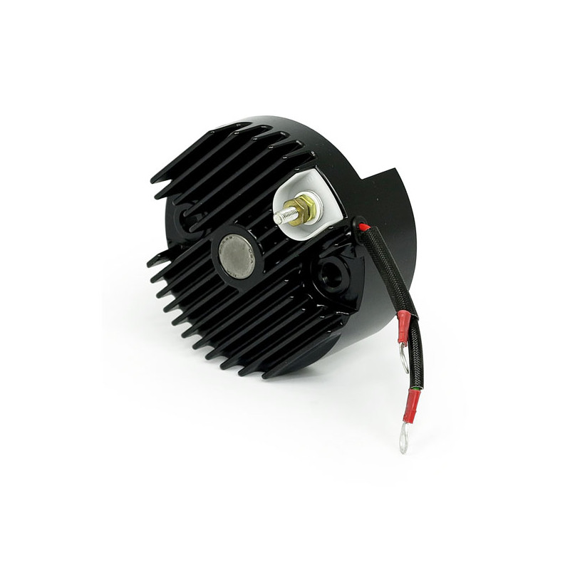 Solid-State 12-V voltage finned regulator. Black 65-69 B.T. 65-77 XL(NU)