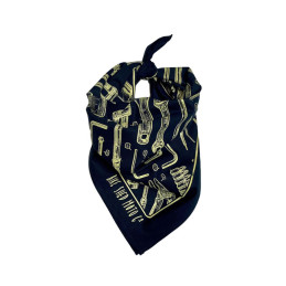 Bike Shed Toolkit bandana navy/gold One size fits most