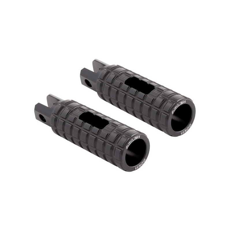 Arlen Ness, Speedliner footpeg set. Black 18-23 Softail rider 20-23 Pan America rider 21-22 LiveWire rider