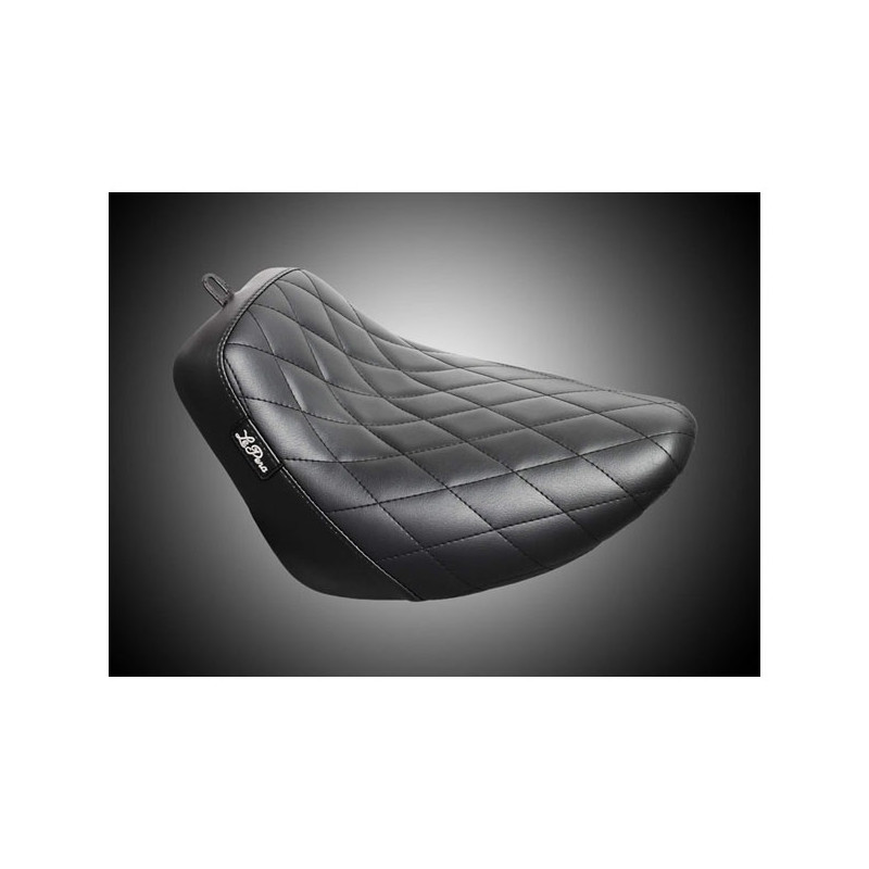 Le Pera, Bare Bones solo seat. Diamond stitch Softail: 18-20(NU)FXBB Street Bob 107 21-23 FXBBS Street Bob 114 20-23 FXST Softai