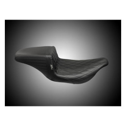 Le Pera, KickFlip solo seat. Diamond stitch 96-07 FLH Touring (NU)