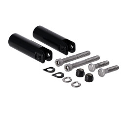 DK Custom Products, M8 passenger footpeg mount kit 18-23 M8 Softail without passenger pegs