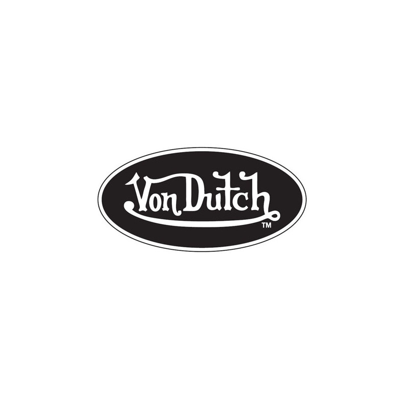 Von Dutch Sticker black/white Almost everywhere