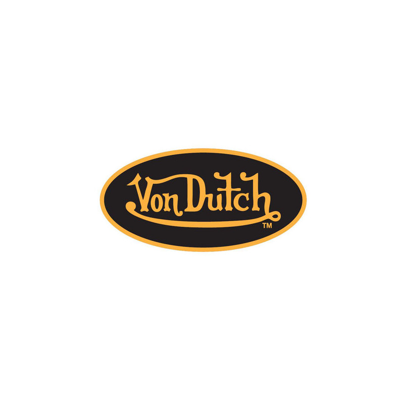 Von Dutch Sticker black/orange Almost everywhere