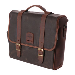 Longride, click-on Classic saddlebag waxed cotton. Khaki universal