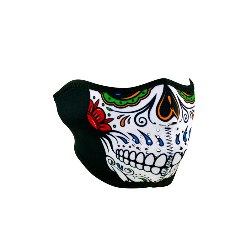 Máscara Media ZANheadgear neopreno calavera muerte