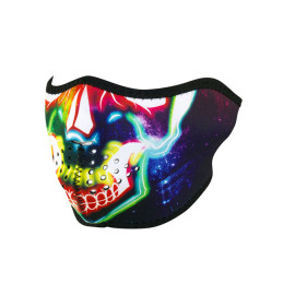 ZANheadgear Half Mask neoprene electric skull One size fits most