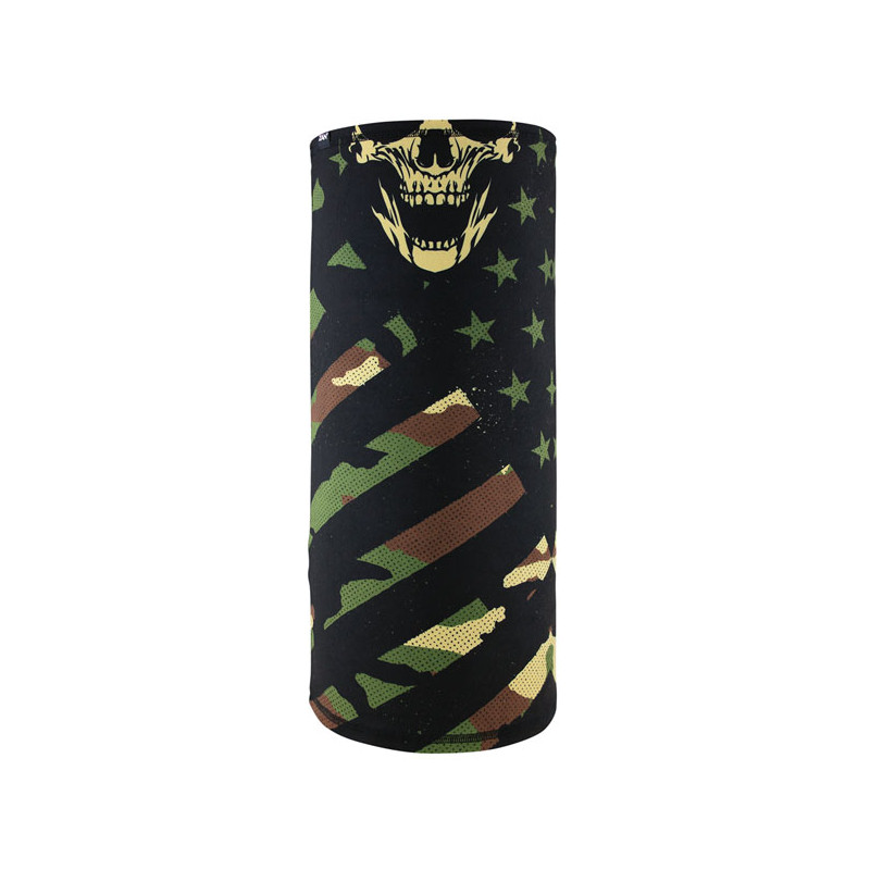 ZANheadgear Motley Tube sportflex patriotic woodland camo One size fits most
