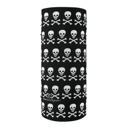 ZANheadgear Motley Tube polyester lebka a skrížené kosti