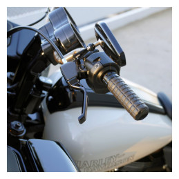 Uchwyt manetki do kierownicy Arlen Ness Method. Czarny 18-23 M8 Softail z linką sprzęgła